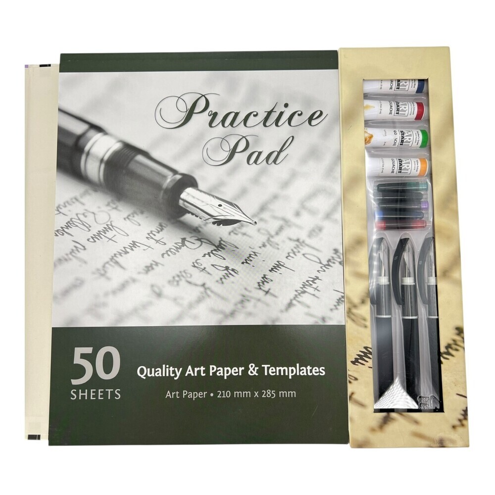 SpiceBox Masterclass Calligraphy Writing Set Instruction Guide Pens Ink NIB - Picture 5 of 11